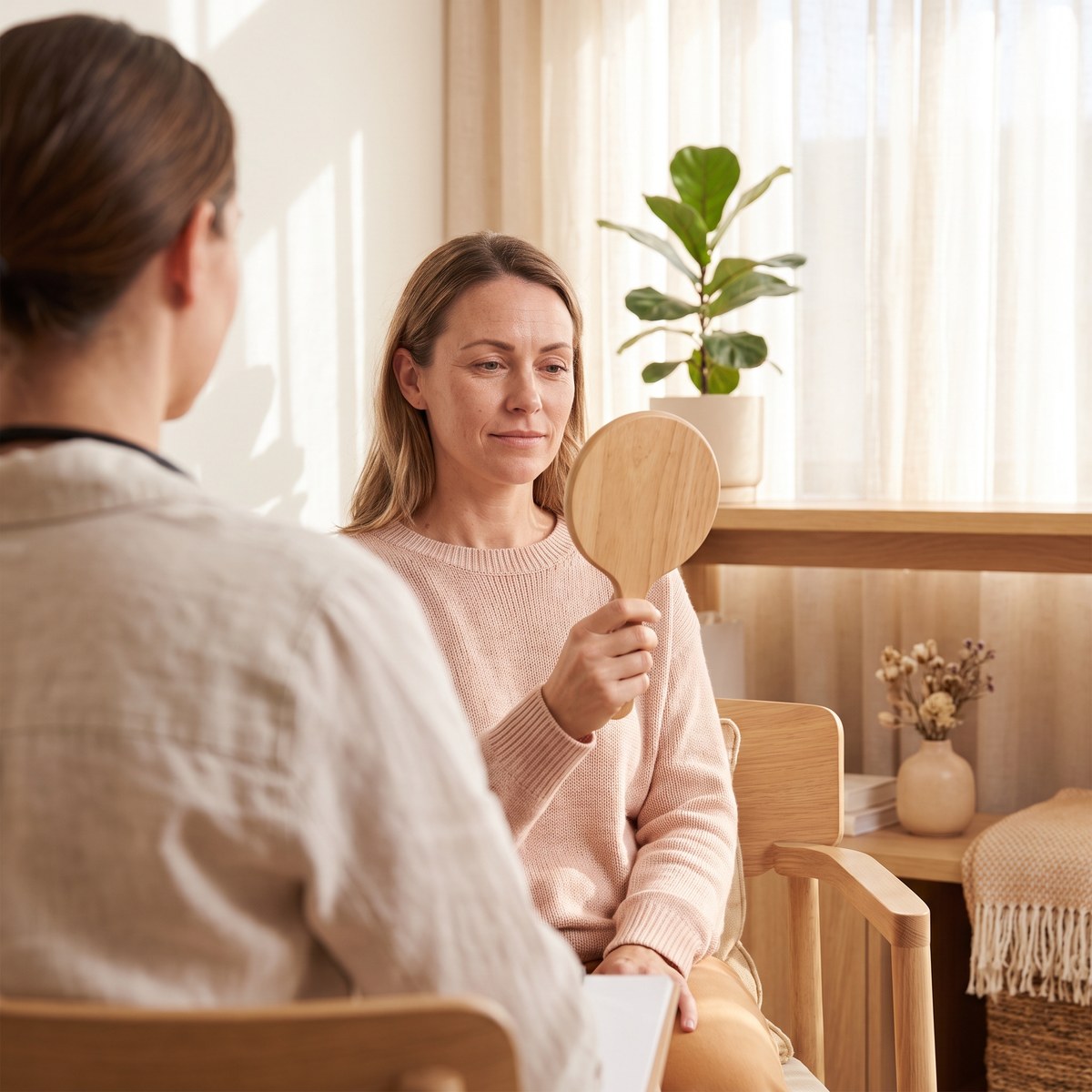 Beratungsgespräch zur ästhetischen Medizin